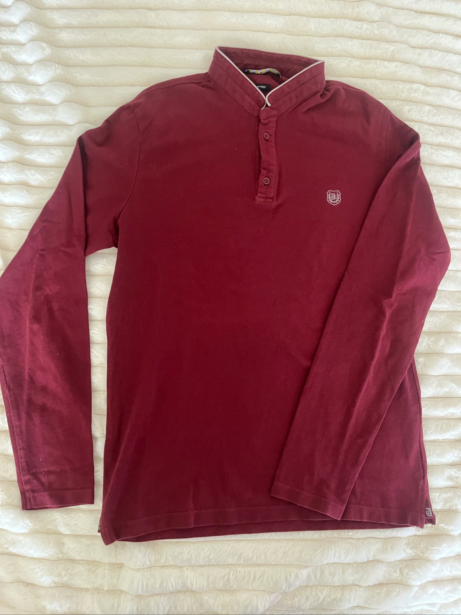 Polo de manga larga The Kooples Sport - Cuello oficial - Burdeos - Talla S - TBE – photo 5
